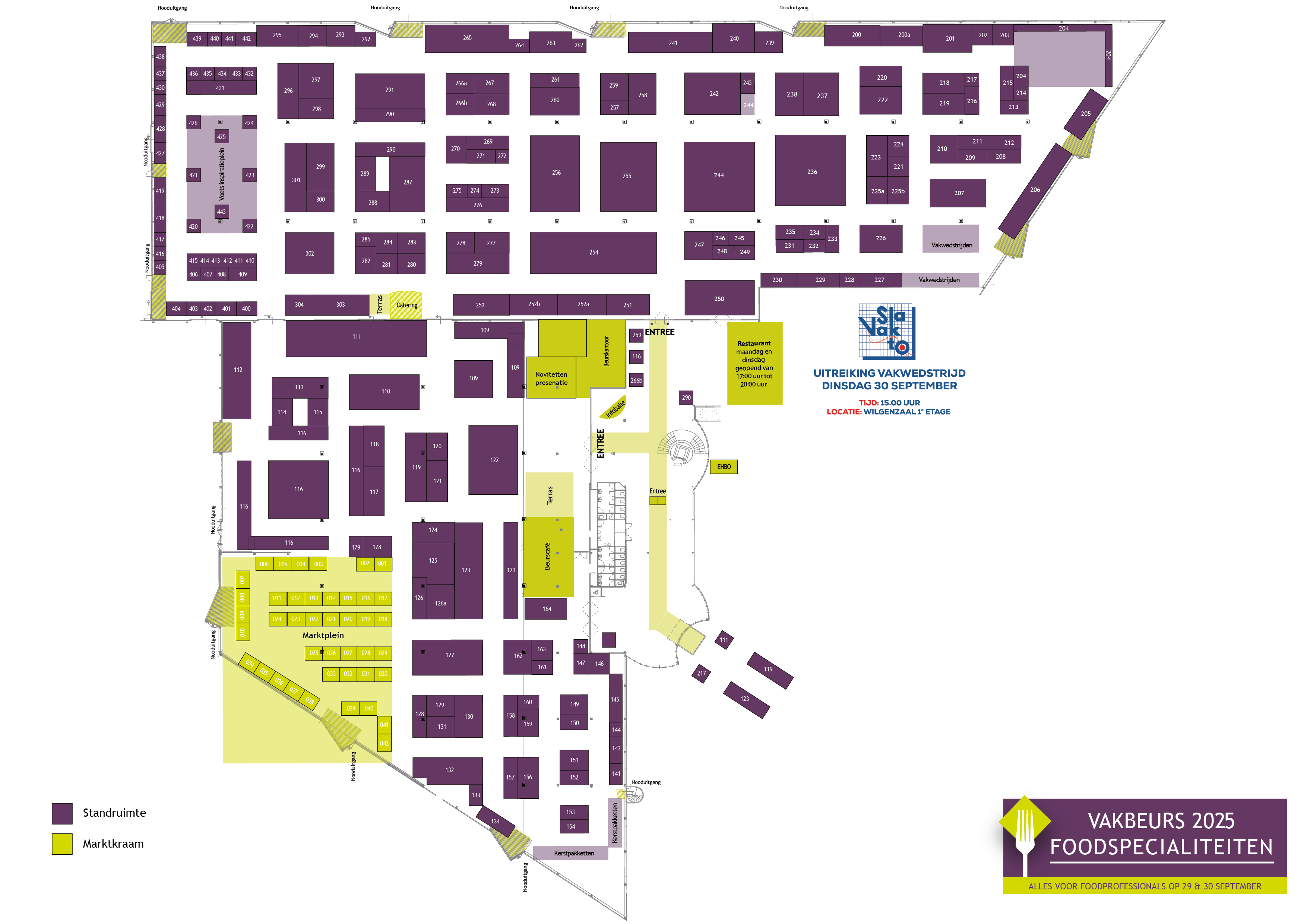 Plattegrond Vakbeurs Foodspecialiteiten 2025 15 9 25 01