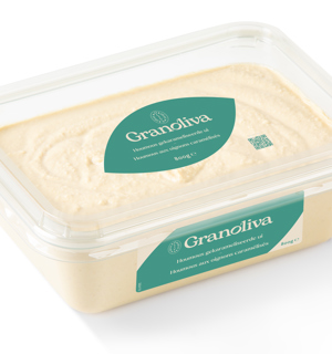 Houmous Gekaramelliseerde Ui